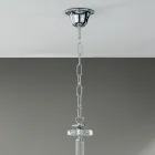 Lysekrone 8 lys Klassisk italiensk glas håndlavet blågrøn - Similo Viadurini