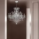 8 lys lysekrone i venetiansk glas Made in Italy Classic - Florentine Viadurini