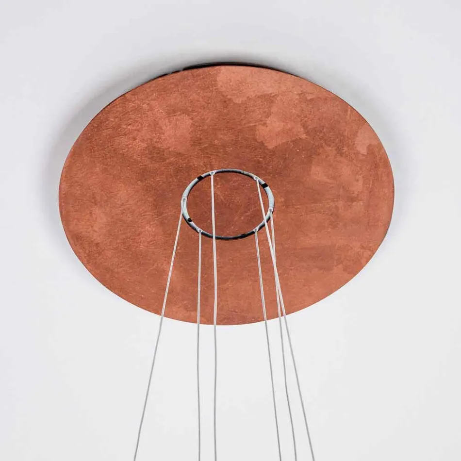 9 lysekrone i finmalet aluminium fremstillet i Italien - Flash Viadurini