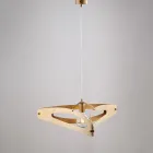 Apus Hvid Krom Sølv Metal Pendellampe Viadurini