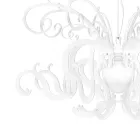 Suspension lysekrone i hvidt plexiglas genanvendeligt design - Sancho Viadurini