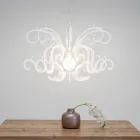 Suspension lysekrone i hvidt plexiglas genanvendeligt design - Sancho Viadurini