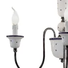 Håndlavet keramik og antik messing lysekrone - Sanremo Viadurini