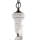 Håndlavet keramik og antik messing lysekrone - Sanremo Viadurini