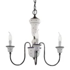 Håndlavet keramik og antik messing lysekrone - Sanremo Viadurini