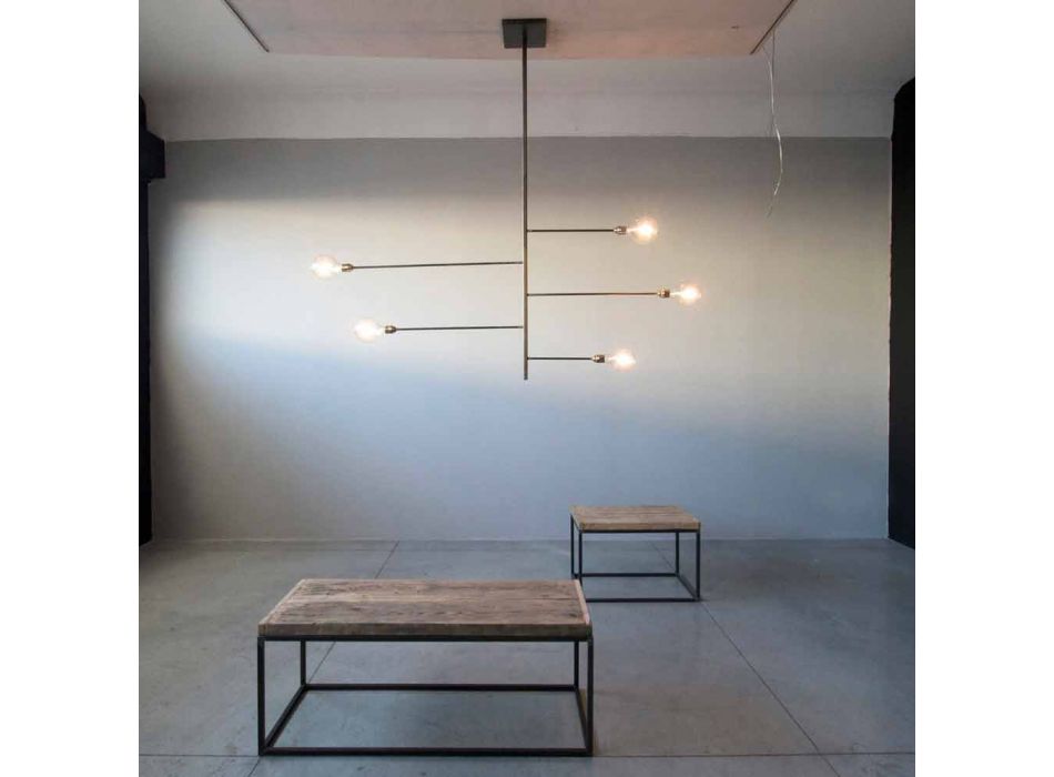 Artisan Design lysekrone med jernkonstruktion fremstillet i Italien - Tinna