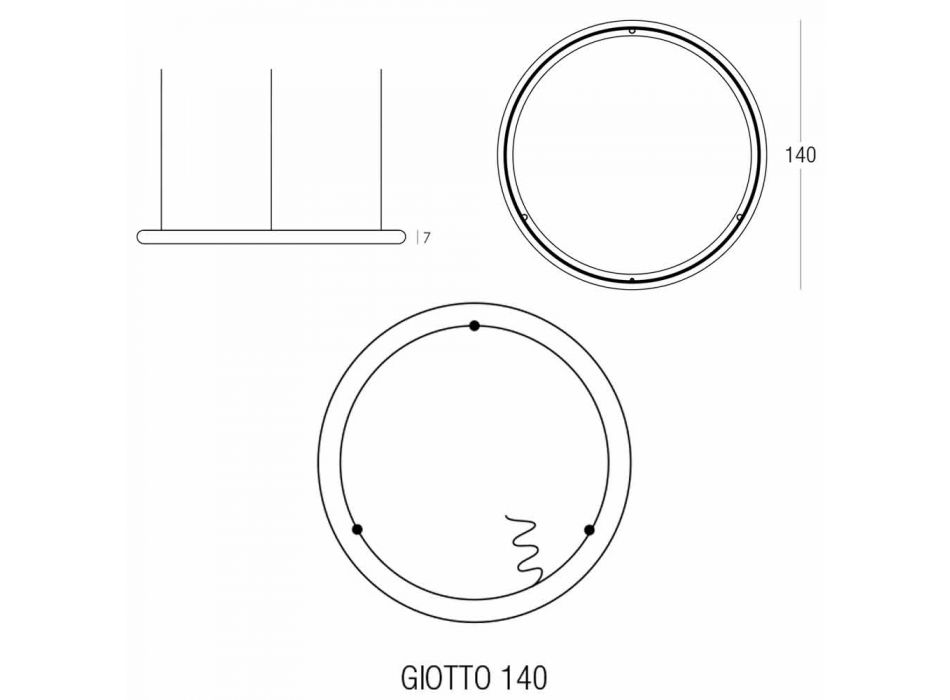 Hvid design lysekrone med metalroset fremstillet i Italien - Slide Giotto Viadurini