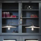 Chandelier rocker poleret keramisk Ferroluce L'Aquila Viadurini