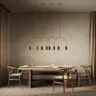 Lysekrone med 2 lys i forskellige finish Made in Italy - Lady Viadurini