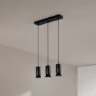 Lysekrone med 3 lysdioder i pulverlakeret aluminium og justerbart kabel - Buxus Viadurini