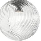 Lysekrone med 6 lys i blæst glas i form af en kugle lavet i Italien - Prilla Viadurini