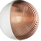 Lysekrone med 8 lys i blæst glas i form af en kugle lavet i Italien - Prilla Viadurini