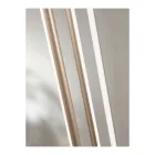 Lysekrone med 8 LED-lys i guldmalet metal og justerbare kabler - Orange Viadurini