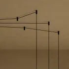 Lysekrone med Canneté-glascylindre Fremstillet i Italien - Oris Viadurini