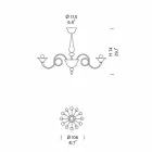 12 lys håndlavet venetiansk lysekrone fremstillet i Italien - Margherita Viadurini