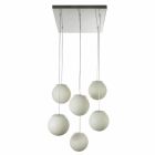 Moderne design lysekrone In-es.artdesign Sei Lune i nebulit Viadurini