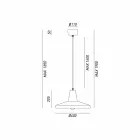 Industrielt design stil lysekrone Monica antik jern Viadurini