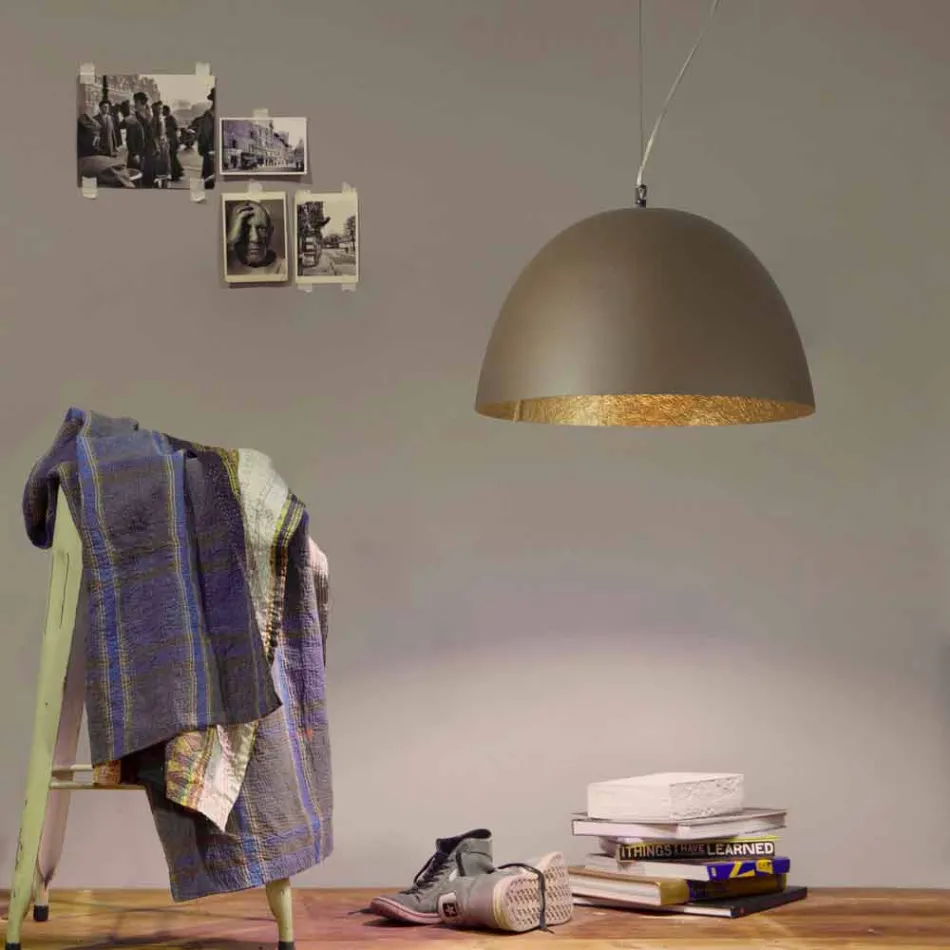 Moderne design lysekrone In-es.artdesign H2o i farvet nebulit Viadurini