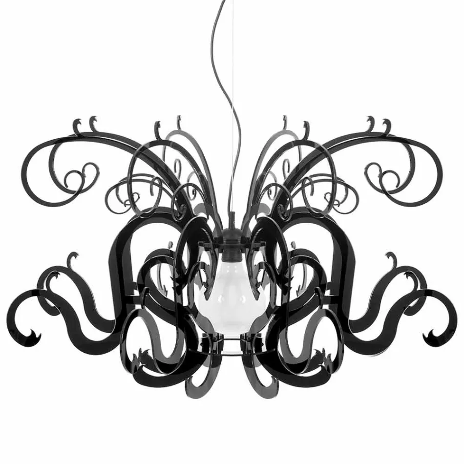 Moderne design plexiglas lysekrone lavet i Italien, Malito Viadurini