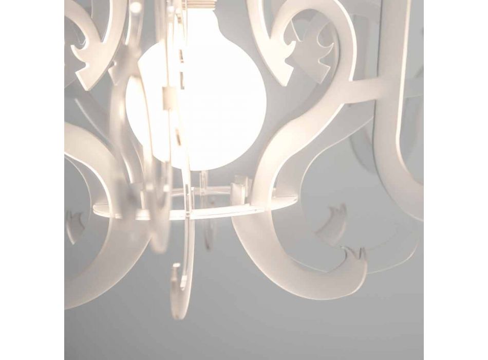 Moderne design plexiglas lysekrone lavet i Italien, Malito Viadurini