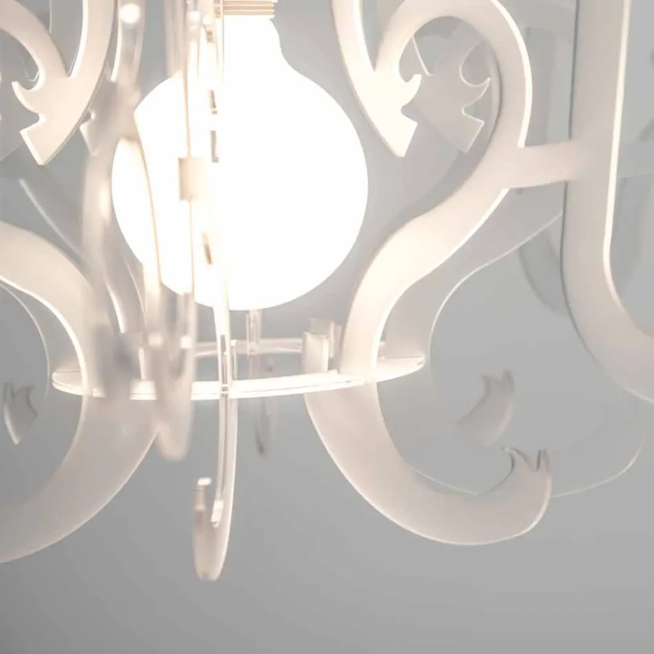 Moderne design plexiglas lysekrone lavet i Italien, Malito Viadurini