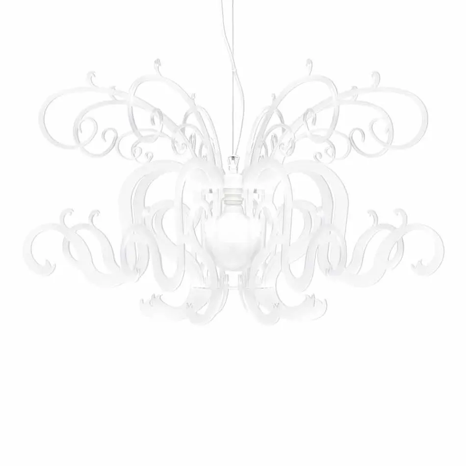 Moderne design plexiglas lysekrone lavet i Italien, Malito Viadurini