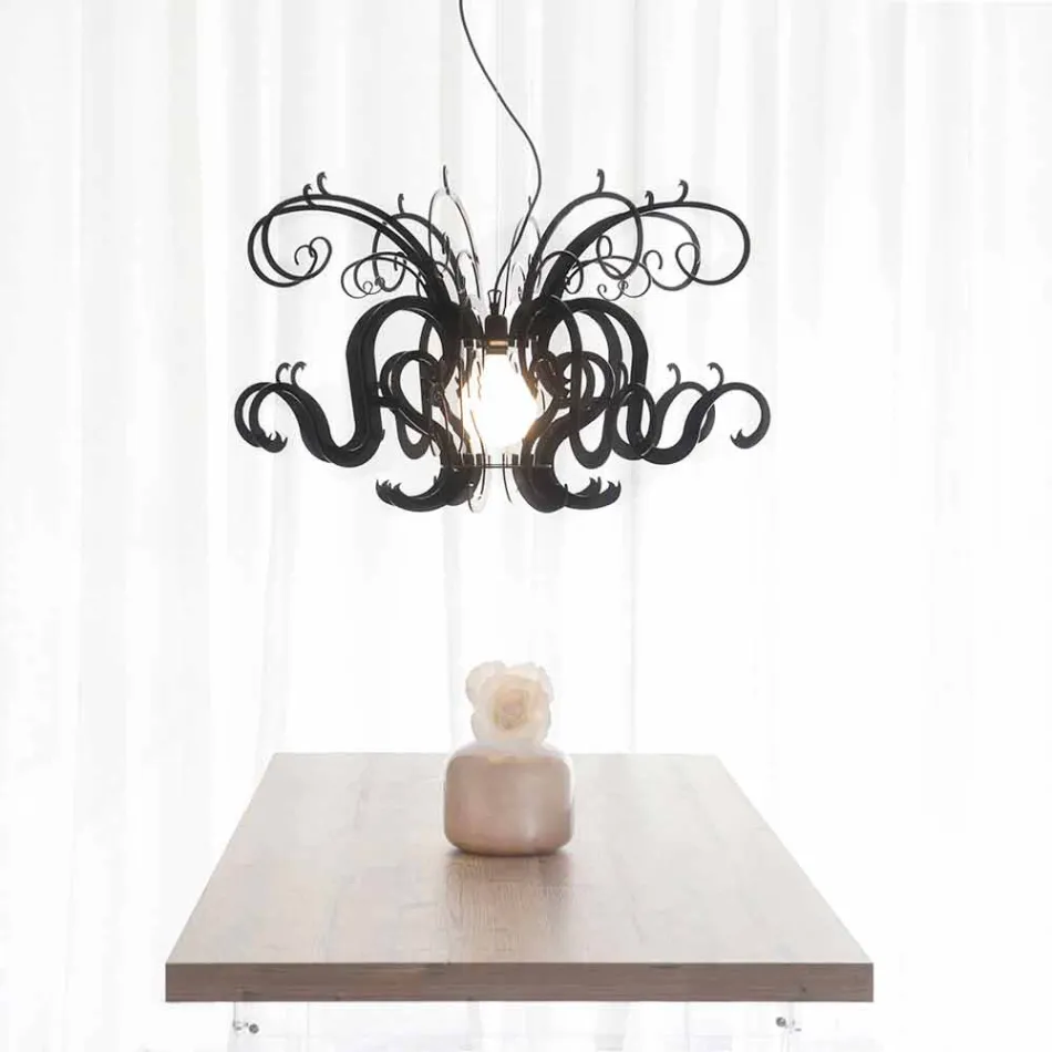 Moderne design plexiglas lysekrone lavet i Italien, Malito Viadurini