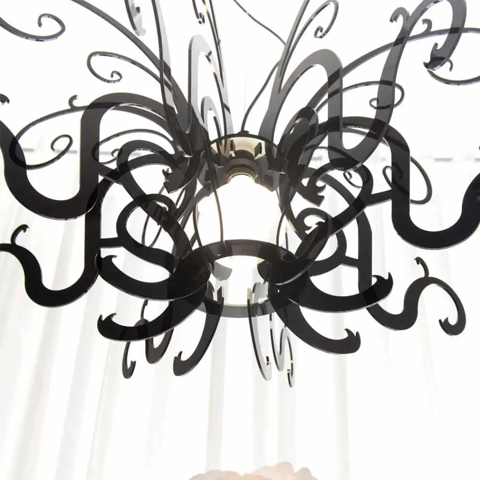 Moderne design plexiglas lysekrone lavet i Italien, Malito Viadurini