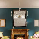 Italiensk lysekrone i glas og rhinsten til indretning - Madrid Viadurini