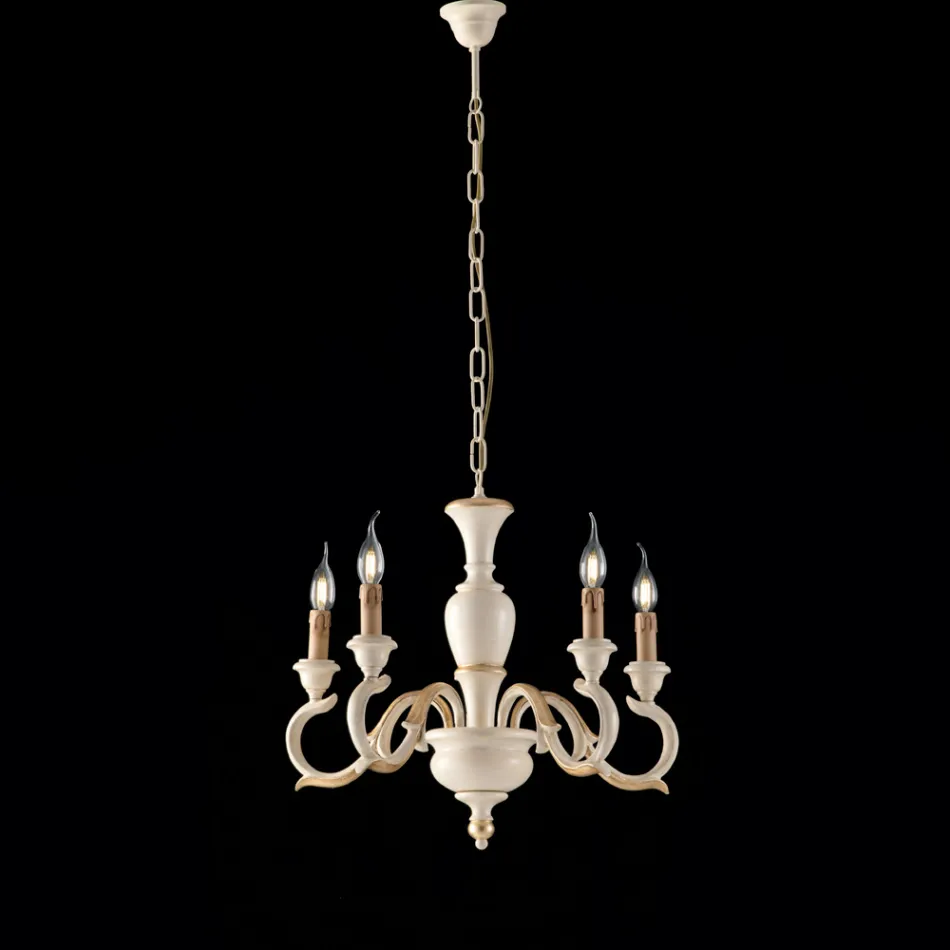 Trælysekrone fremstillet i Italien til indretning - Firenze Viadurini