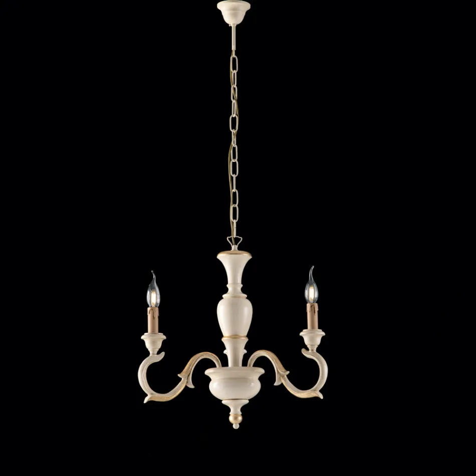 Trælysekrone fremstillet i Italien til indretning - Firenze Viadurini