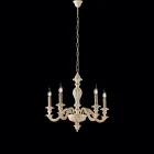 Lavet i Italien Trælysekrone til indendørs dekoration - Milano Viadurini