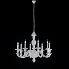 Lavet i Italien Trælysekrone til indendørs dekoration - Milano Viadurini