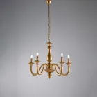 Lavet i Italien Trælysekrone til indretning - Siena Viadurini