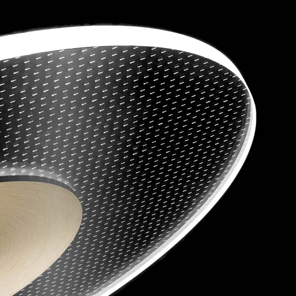 Metallysekrone med mikroprikket plexiglasdiffuser - Nora Viadurini