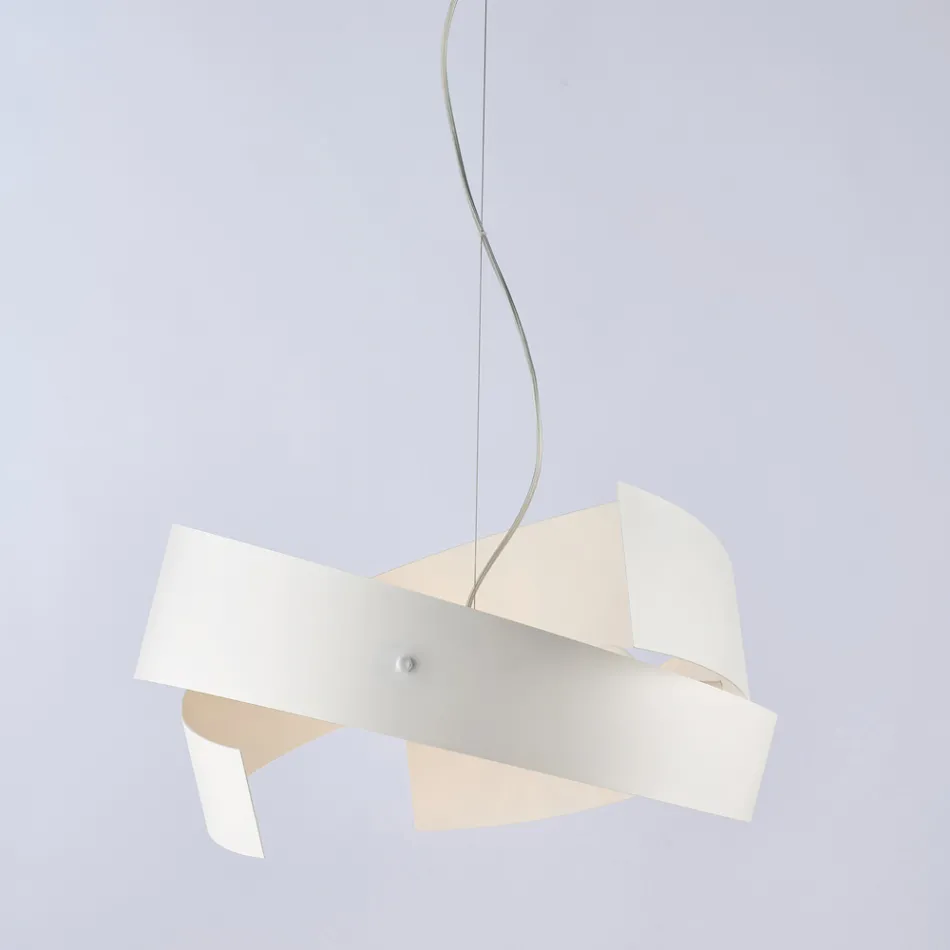 Asteroide: En lysekrone i sort metal og glas til moderne rum. Viadurini