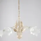 Lysekrone i metal og glas til at oplyse raffinerede interiører – Sirio Viadurini