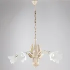 Lysekrone i metal og glas til at oplyse raffinerede interiører – Sirio Viadurini