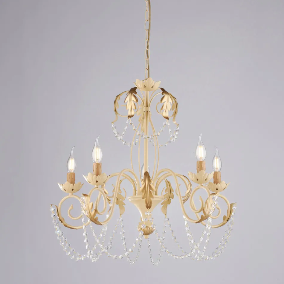 Metallysekrone til lyse og indbydende interiører – Perla Viadurini