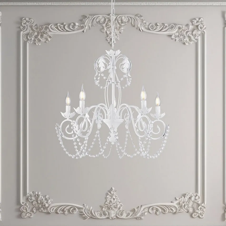 Metallysekrone til lyse og indbydende interiører – Perla Viadurini