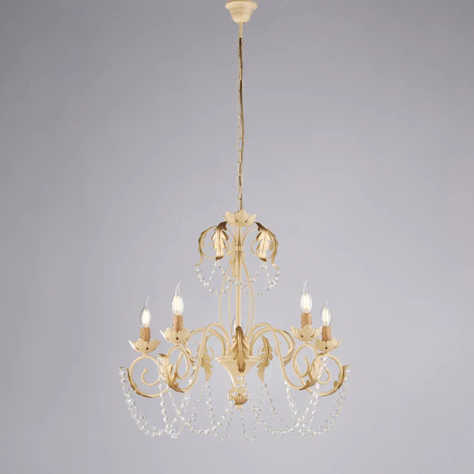 Metallysekrone til lyse og indbydende interiører – Perla Viadurini