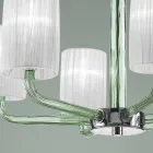 Lysekrone i Venedig glas og metal Håndlavet i Italien - Graham Viadurini