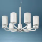 Lysekrone i Venedig glas og metal Håndlavet i Italien - Graham Viadurini