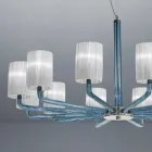 Lysekrone i Venedig glas og metal Håndlavet i Italien - Graham Viadurini