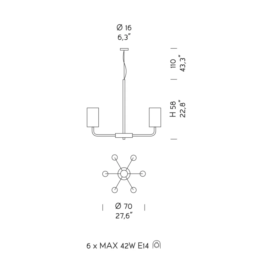 Lysekrone i Venedig glas og metal Håndlavet i Italien - Graham Viadurini