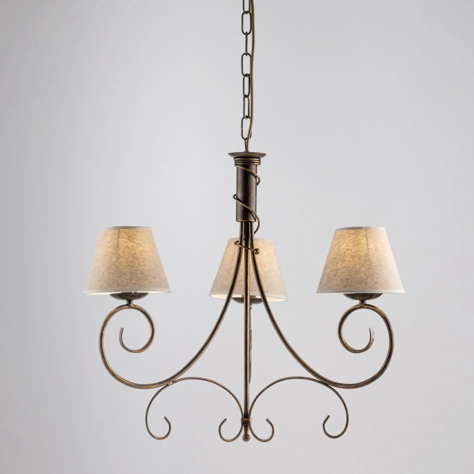 To-lyskrone i glas og metal til raffinerede rum – Draco Viadurini