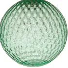 Blæst glas lysekrone farvet og med balloton dekoration - fe Viadurini