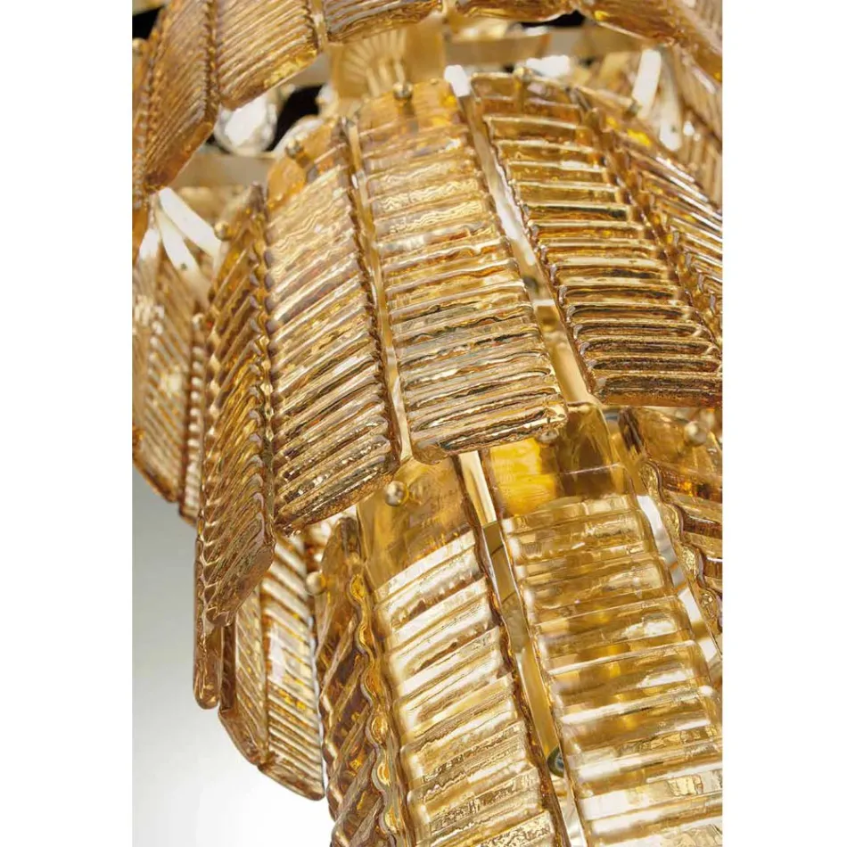 Moderne lysekrone 36 lys i italiensk luksus håndlavet glas - Valadier Viadurini