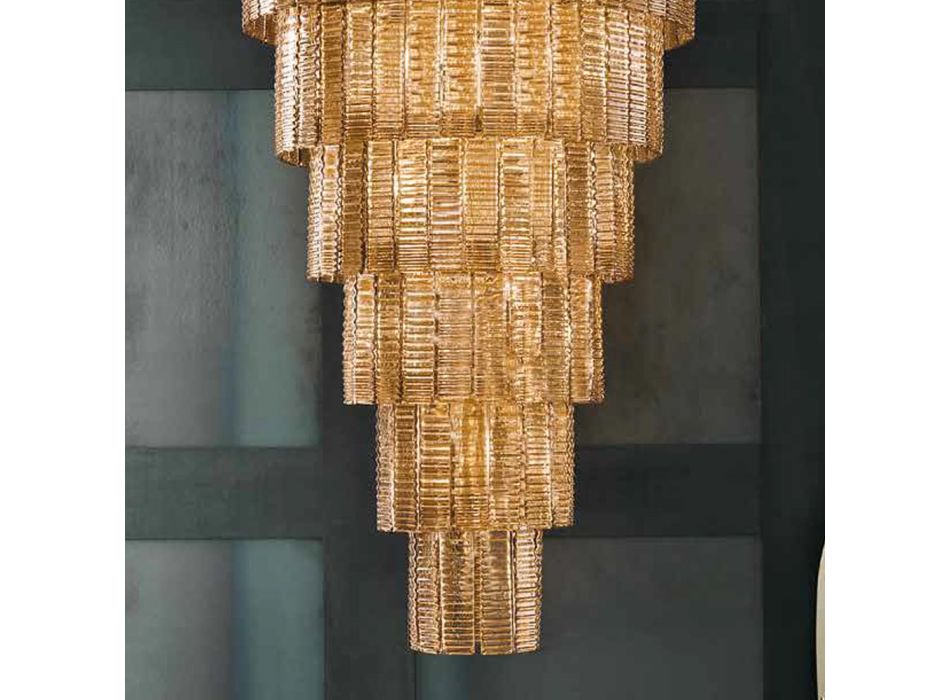 Moderne lysekrone 36 lys i italiensk luksus håndlavet glas - Valadier Viadurini