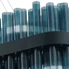 Moderne luksus italiensk håndværker blæst glas lysekrone - Maesta Viadurini